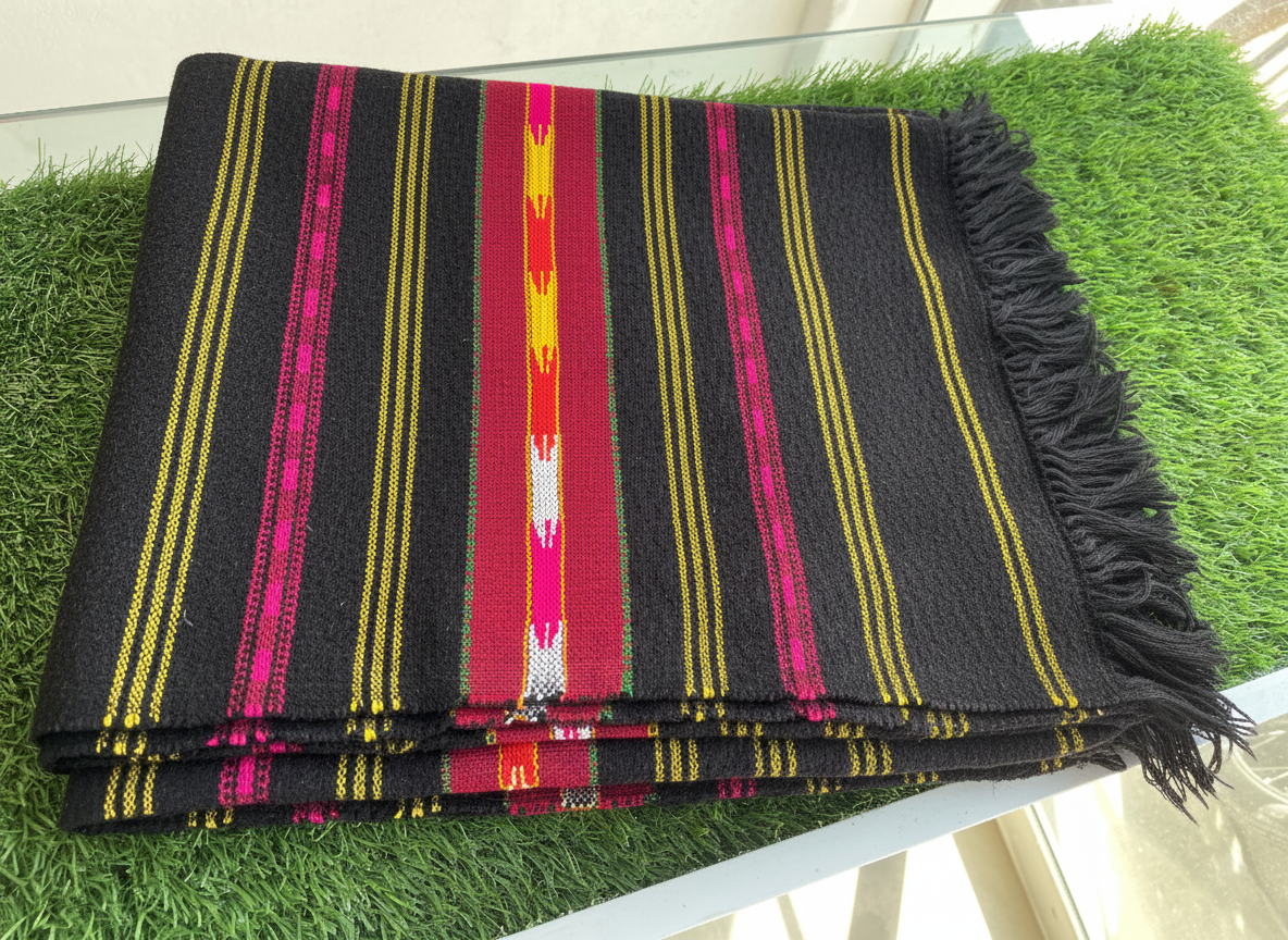 Blue Velvet Shawls Khaddi Made